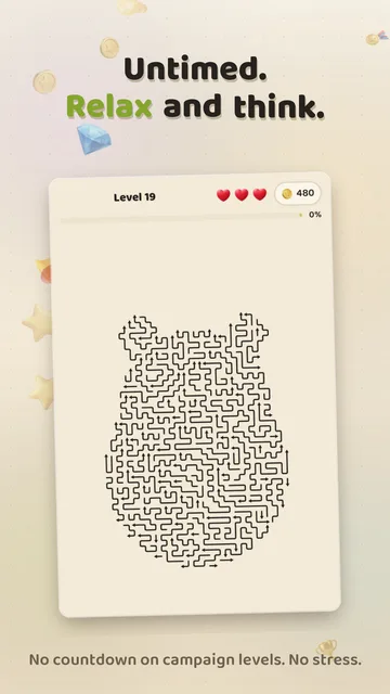 An Arrow Doodle owl level with the heads-up display visible and no countdown.